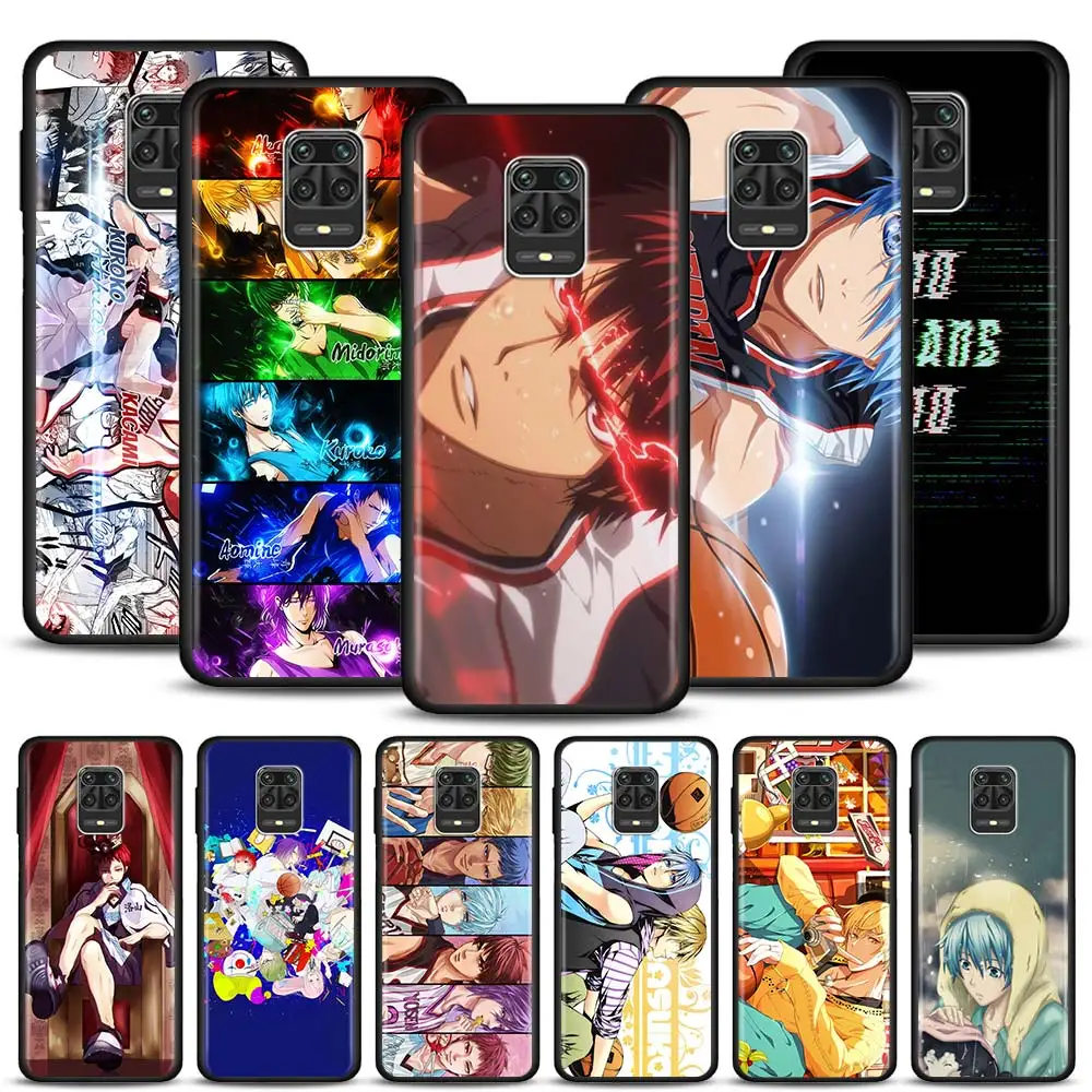 

TPU Soft Case for Xiaomi Redmi Note 10 Pro 8T 9T 9S 7 8 9 Pro 7A 8A 9A 9C Matte Phone Cover Funda Capa Kuroko No Basket Anime