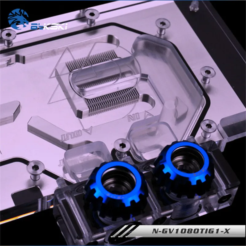 Водяной блок Bykski для игровой видеокарты Gigabyte GTX1080Ti OC 11G | Компьютеры и офис