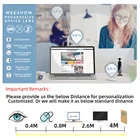 1,56 1,61 офисные прогрессивные линзы с большой и широкой площадью для компьютера среднего расстояния, антисиние линзы, Мультифокальные большие