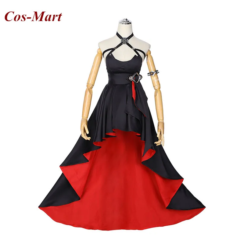 

Hot Game Azur Lane KMS Roon Cosplay Costume A Dark Red Smile Formal Dress Female Role Play Clothing S-XL Limited Inventory