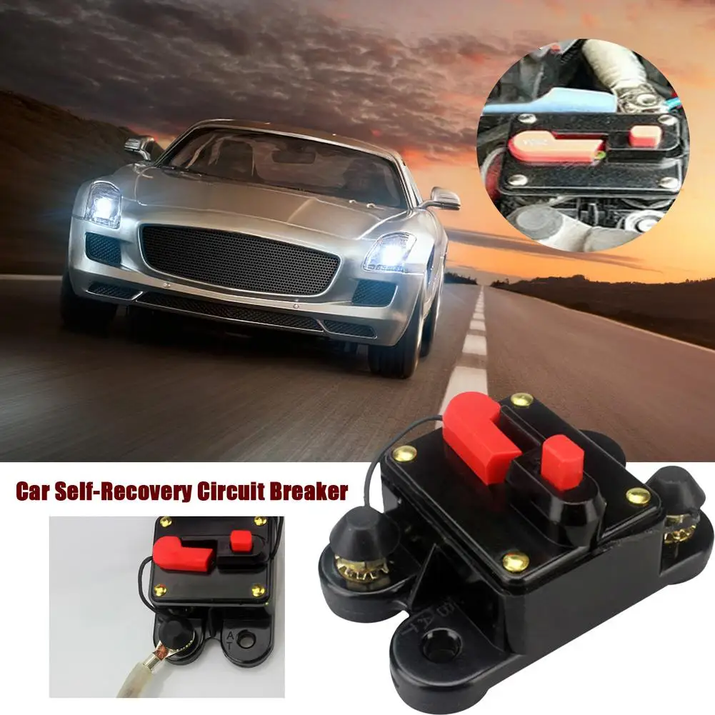 

Waterproof Car Self-Recovery Circuit Breaker 12V-24V Home Solar System Reset Car Fuse Metal Circuit Breaker Car Accesories