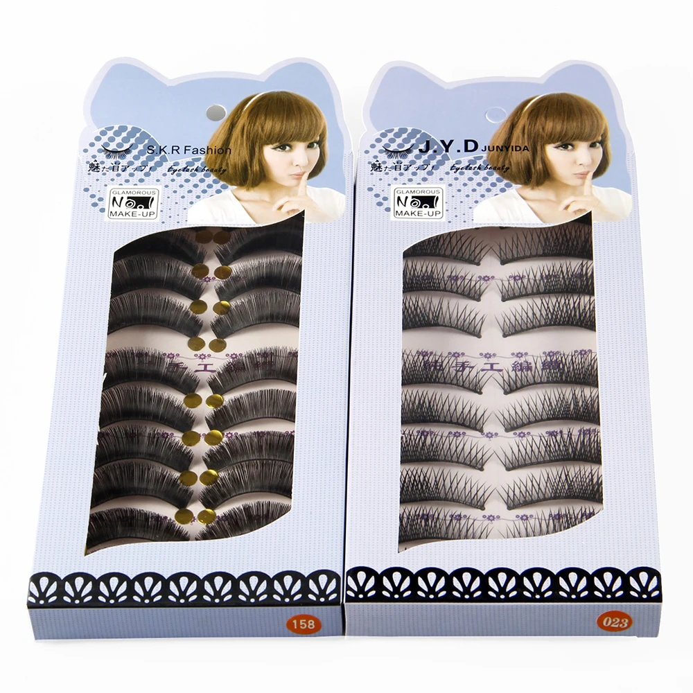 Накладные ресницы в японском стиле 10 пар натуральные Мягкие премиум класса