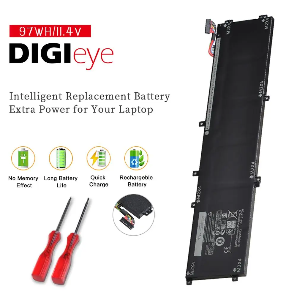11 4 V 97Wh 6GTPY 05041C Аккумулятор для ноутбука Dell Precision M5520 M5530 XPS 15 9560 9570 5XJ28 5D91C P56F 001