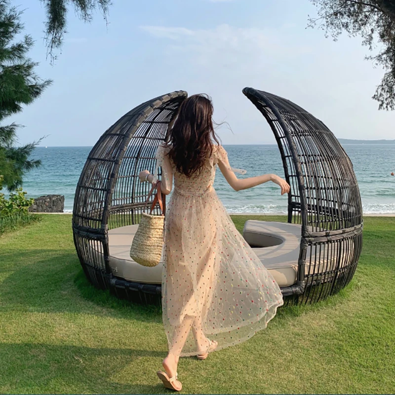 

2021 Women Korean Harajuku Cottagecore Aesthetic Fairy Dress Sexy High Waist Dot Dresses Female Kawaii Vestidos De Fiesta Dress