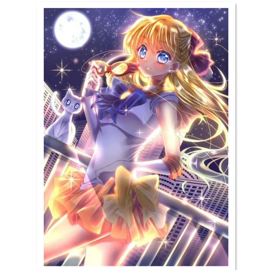 

DIY Painting By Numbers Cartoon Anime Maiden Handpainted Canvas Painting Home Wall Art Picture For Living Room Unique Gift