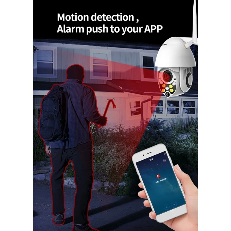 

MOOL Wireless Wifi Camera Outdoor Security Network 1080P 7 LED Waterproof Surveillance Ip Camera