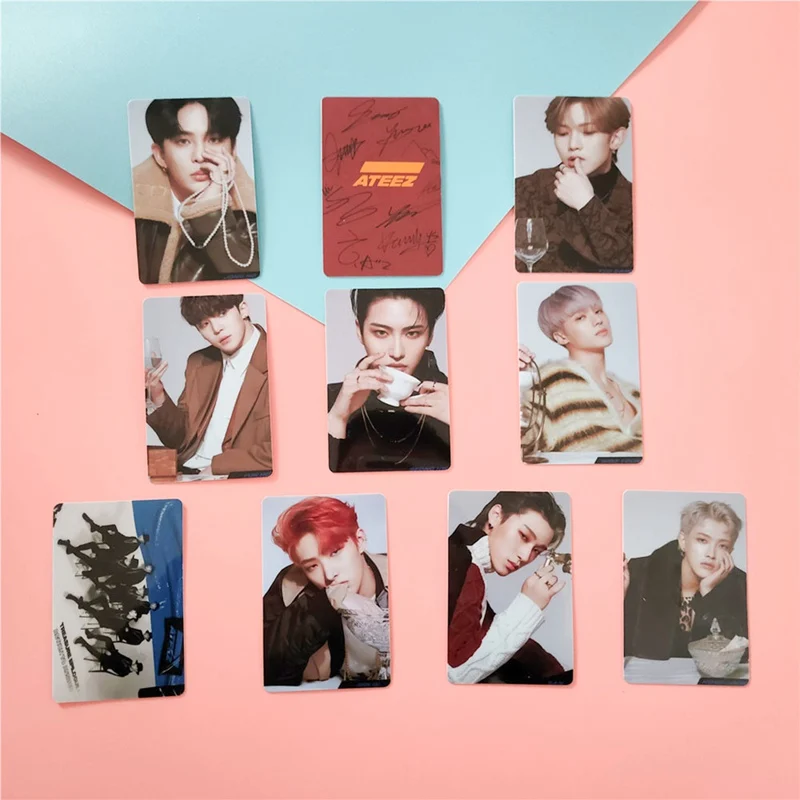 

10PCS/Pack Kpop Card Stickers New Album ACTON TO ANSWER Kpop Photocard Crystal Photo Lomo Card Stickers