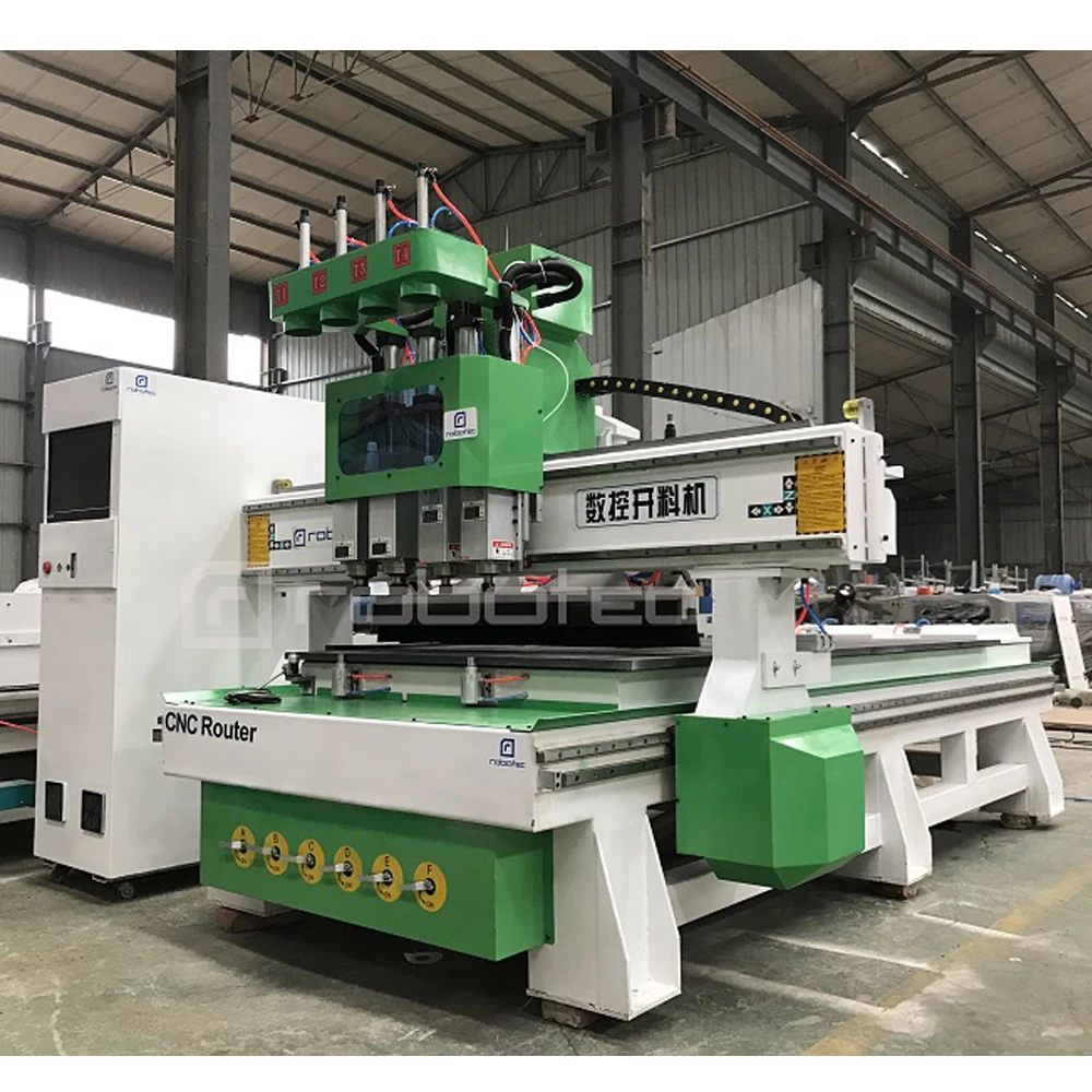 4 Оси cnc деревянная бурильная фреза мульти головка 4*8 футов ATC гравировальный