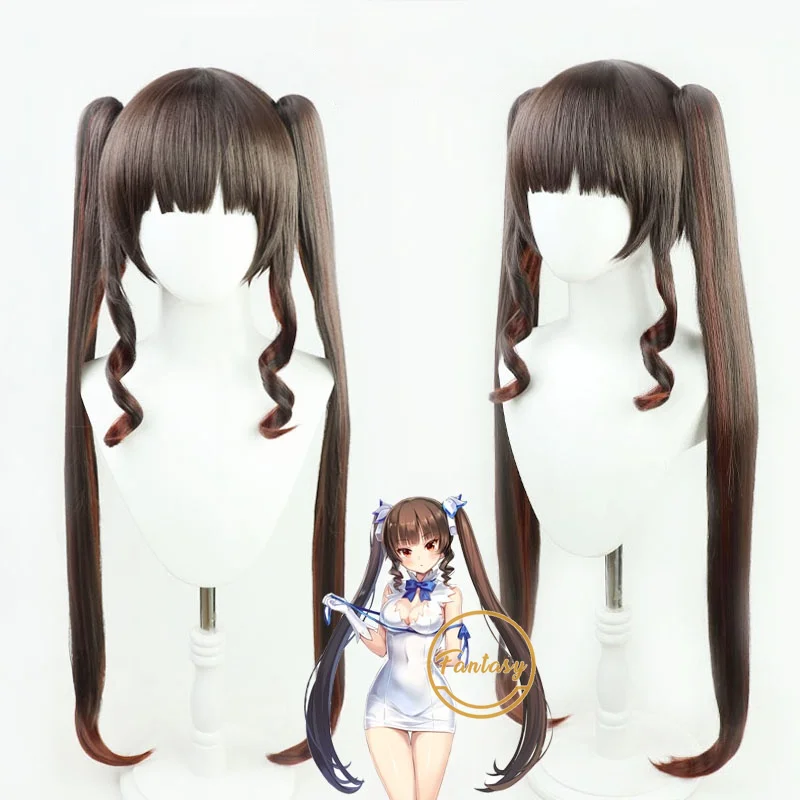

Game Soulworker Lily Bloommerchen Long Brown Heat Resistant Synthetic Hair Halloween Party Wig+ Free Wig Cap