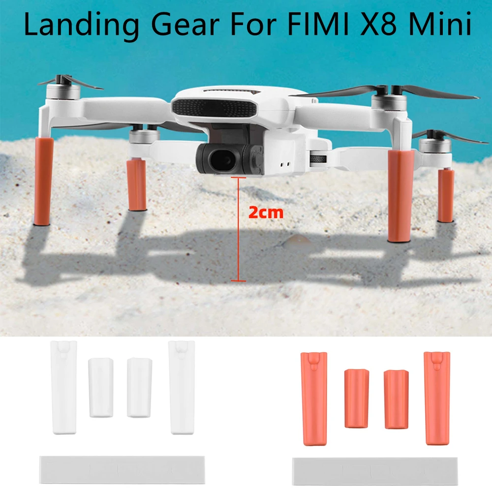 Trem de pouso para fimi x8 mini drone extensões perna protetor liberação rápida pés altura estendida pouso acessório aumento 20mm