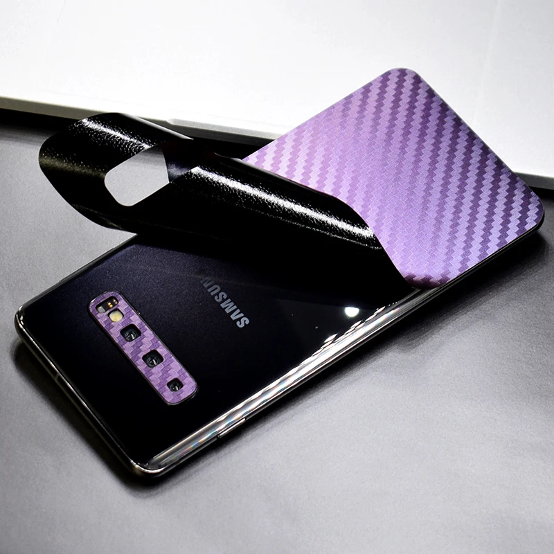 Градиентная мягкая пленка из углеродного волокна и мрамора для Samsung Galaxy Note 10 Plus 8 9