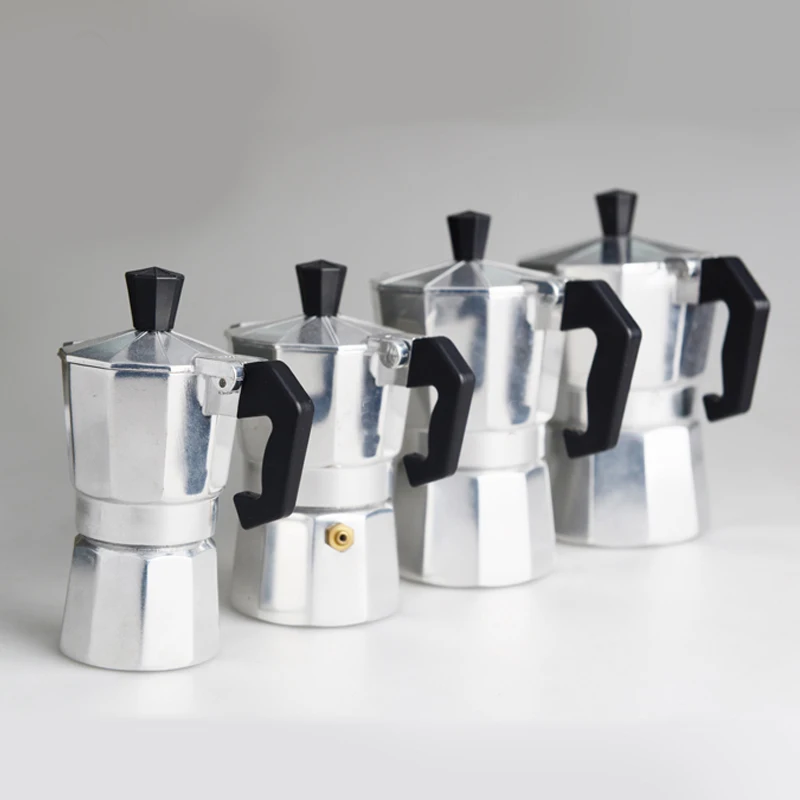 

120ML/240ML Aluminum Moka Coffee Pot French Pressure Machine Pot Coffee Maker European Standard Electric Espresso Pots