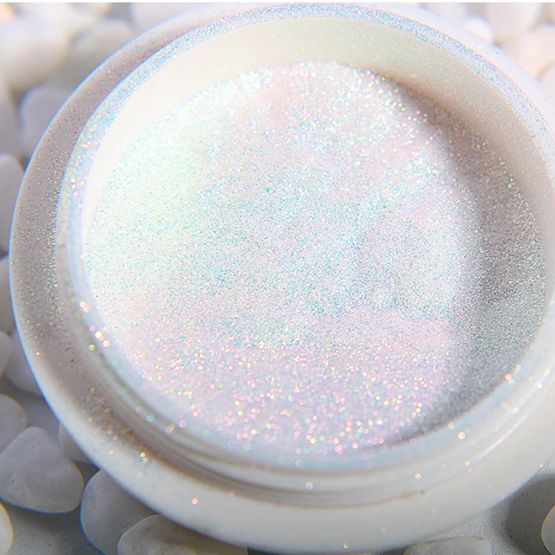 1box Super Fine Chameleon Neon Shell Powder Nail Glitter Mirror Iridescent Glitters Chrome Art Pigment | Красота и здоровье