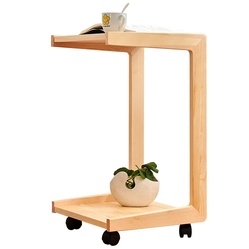 

Скандинавская деревянная кровать, боковой диван, стол с колесами, компьютерный стол для чтения, для гостиной, домашняя мебель, кухня