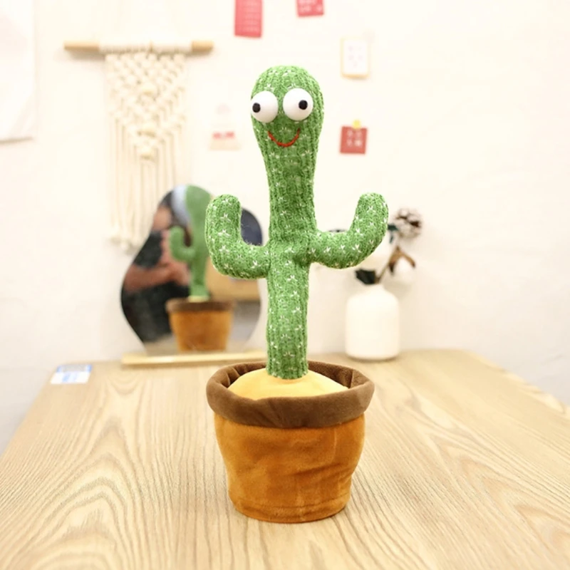 

1 PC Electric Dancing Cactus Plush Toy Stuffed Plant for Early Education