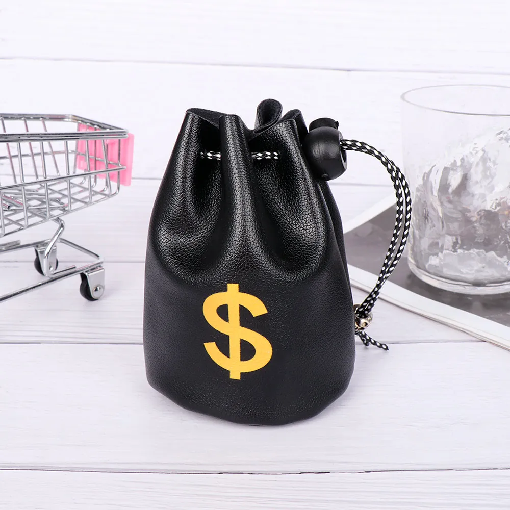 Черный маленький кошелек из искусственной кожи с принтом в виде символа Евро GBP