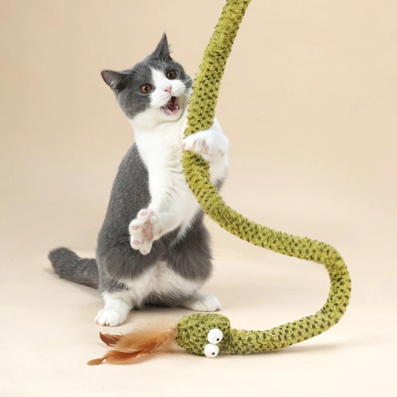 

Snake Style Funny Cat Stick Cats Toy Cat Supplies Long Pole Toy Supplies Pets Toy Accessories jouet chat suministros para gatos
