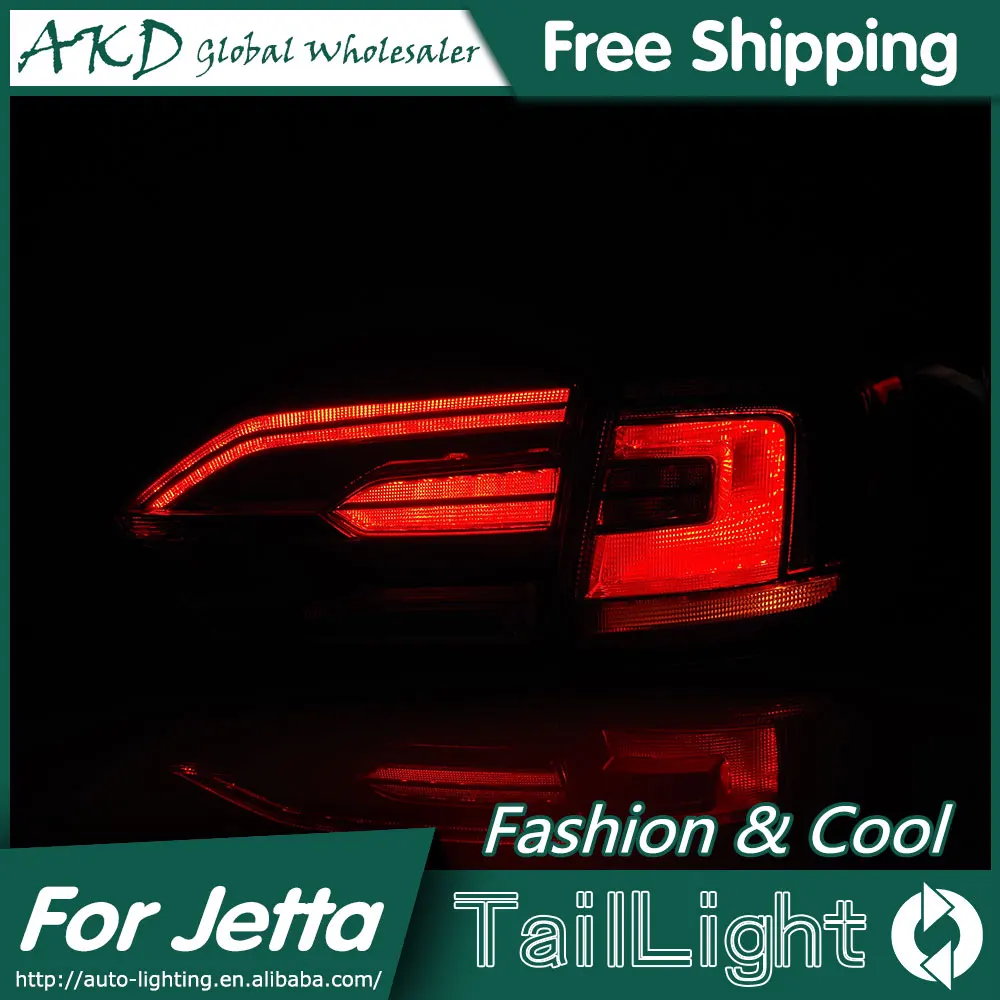 Светодиодный задний фонарь AKD для VW Jetta MK6 стоп сигнал парковки|jetta led|car stylingled tail light