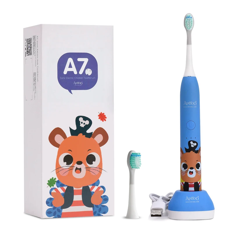 Электрическая зубная щетка Apiyoo A7 звуковая для детей 3 режима