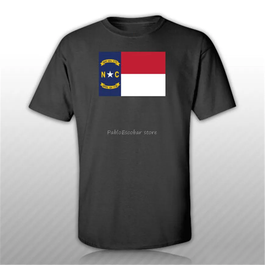 Футболка North флаг Каролины футболка с бесплатной наклейкой государственная