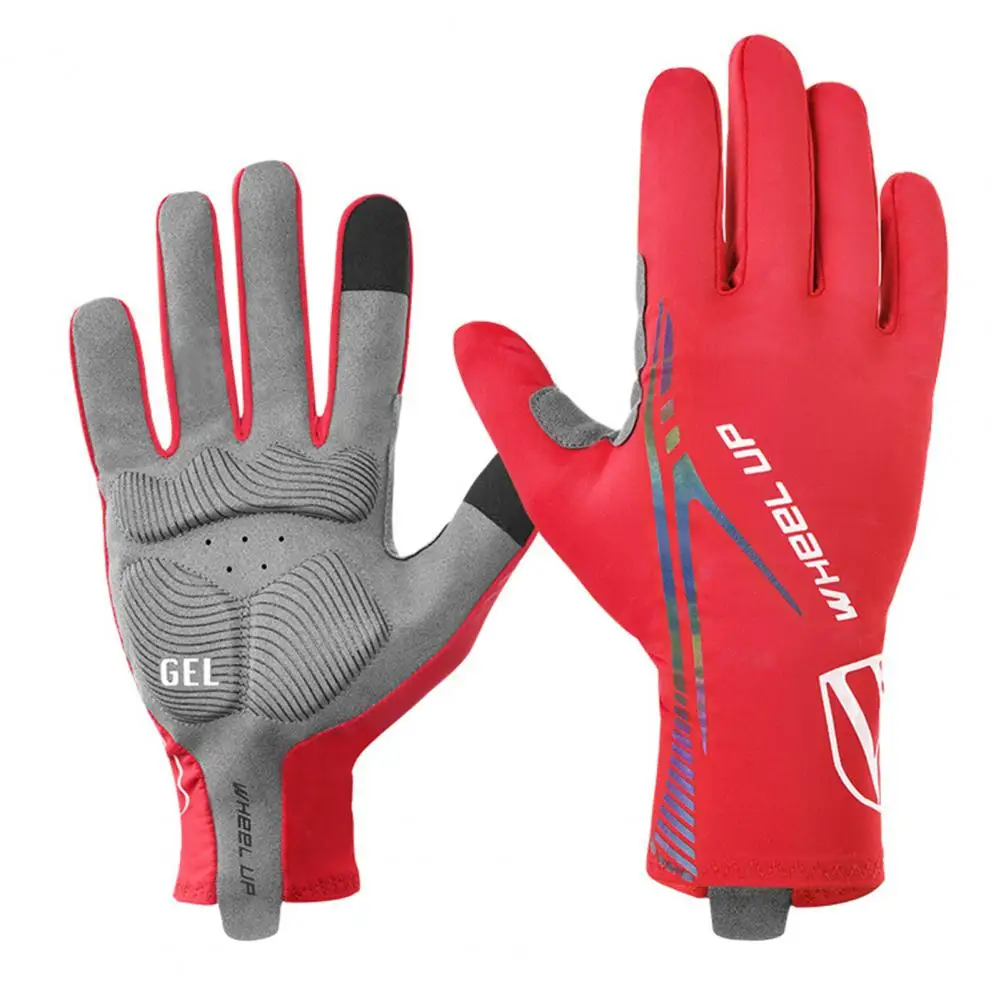 

1 Pair Wheel up Thin Touch Screen Reflective Sweat-absorbent Bicycle Cycling for Outdoor Sports guantes ciclismo