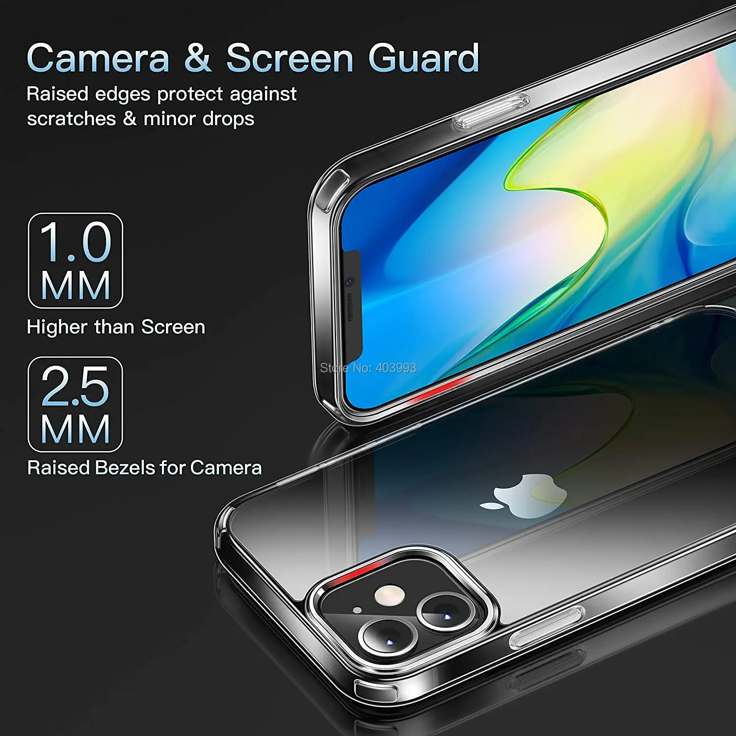 Чехол для iPhone 12 / Mini Pro Max прозрачный мягкий силиконовый высококачественный