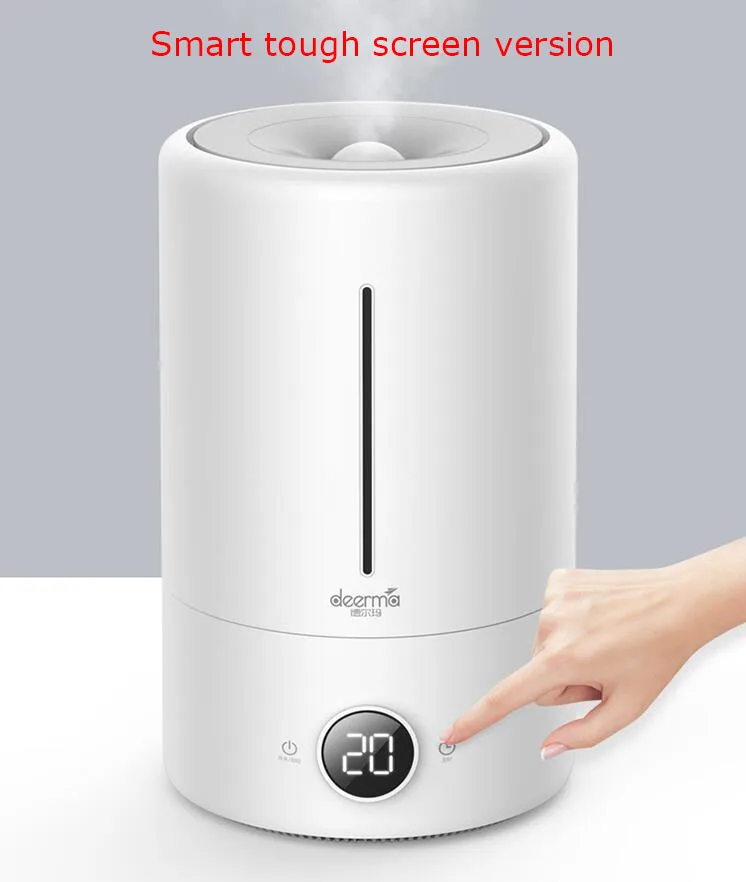 smart touch screen Xiaomi Mijia Deerma 5L увлажнитель воздуха сенсорная версия 35 дБ тихий очиститель воздуха для кондиционированных комнат офиса домашнего хозяйства - Цвет: smart touch screen