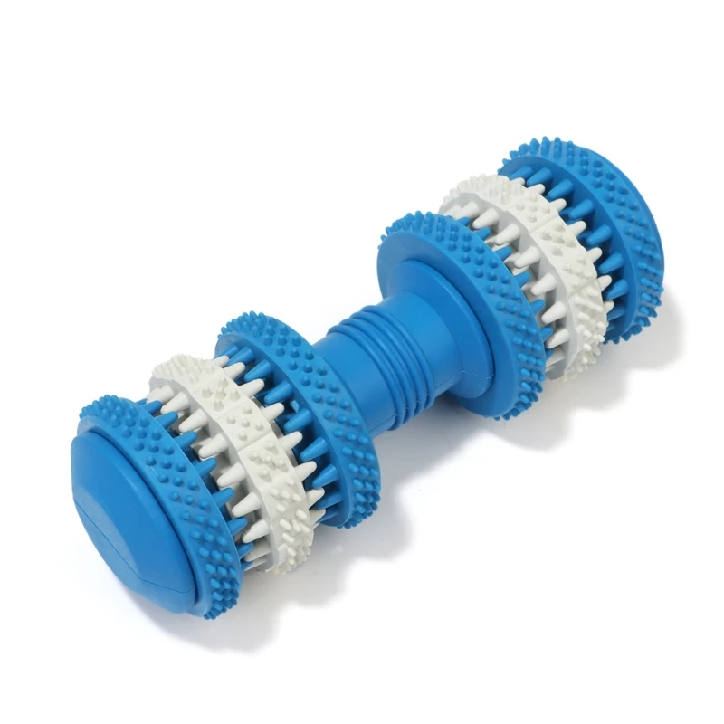 Dumbbel Chew Toy Dog Teeth Clean and Outdoor Play Safe Durable Gift for Pet Interactive Toys Cleaning F19B | Дом и сад