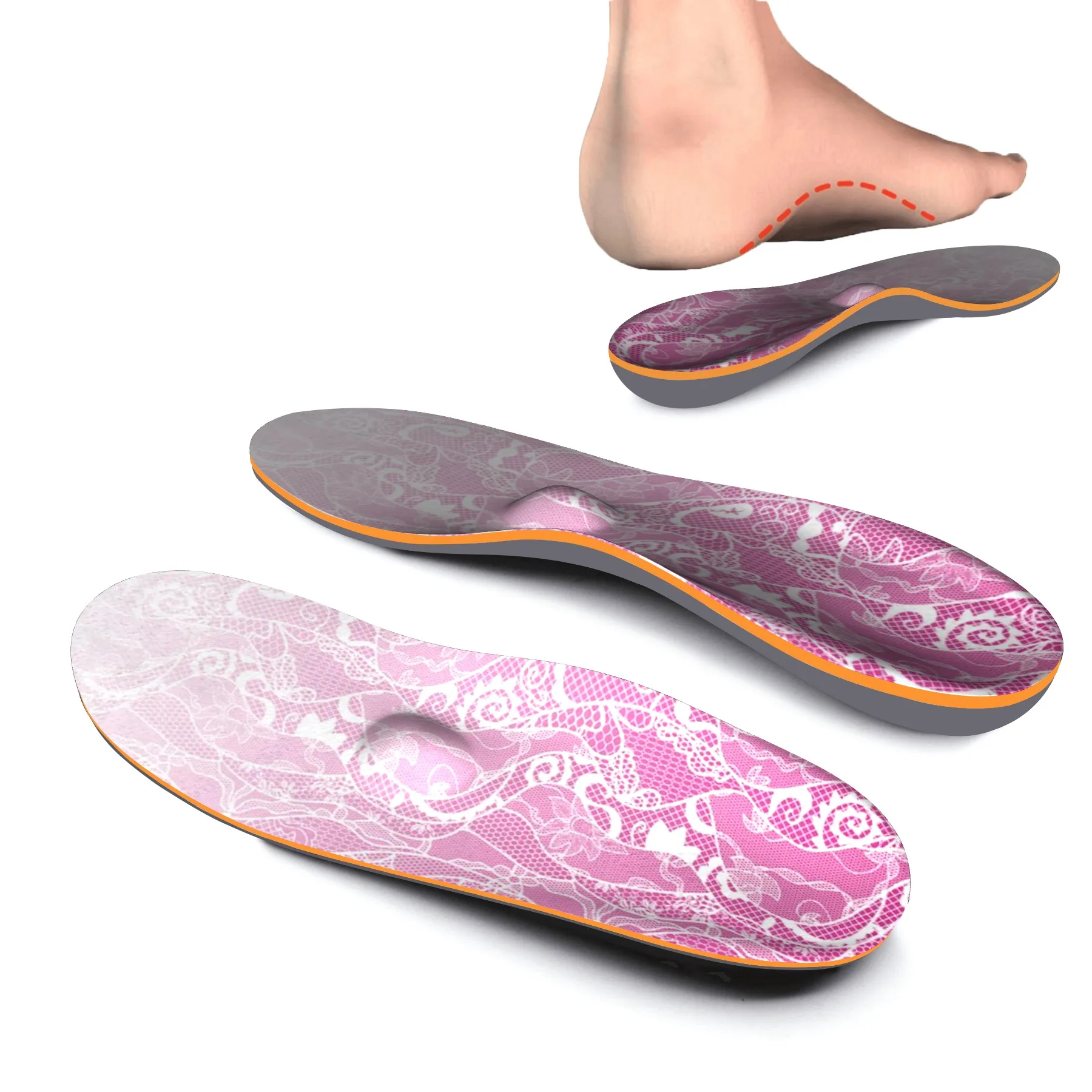 

Flat Feet Metatarsal Arch Support Insoles Sneakers Sports Orthopedic Sole Plantar Fasciitis Orthotic Inserts Pad Women Heel Spur