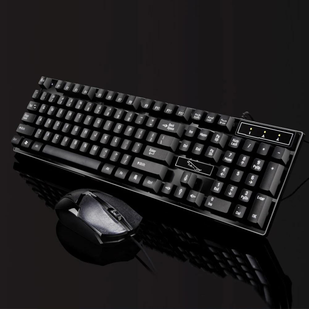 wired Black Беспроводная игровая механическая клавиатура с 104 клавишами, с подсветкой, водонепроницаемая, 2,4 ГГц, 2400 dpi, RGB Проводная клавиатура, мышь, комбо для Xinmen K620 - Цвет: wired Black