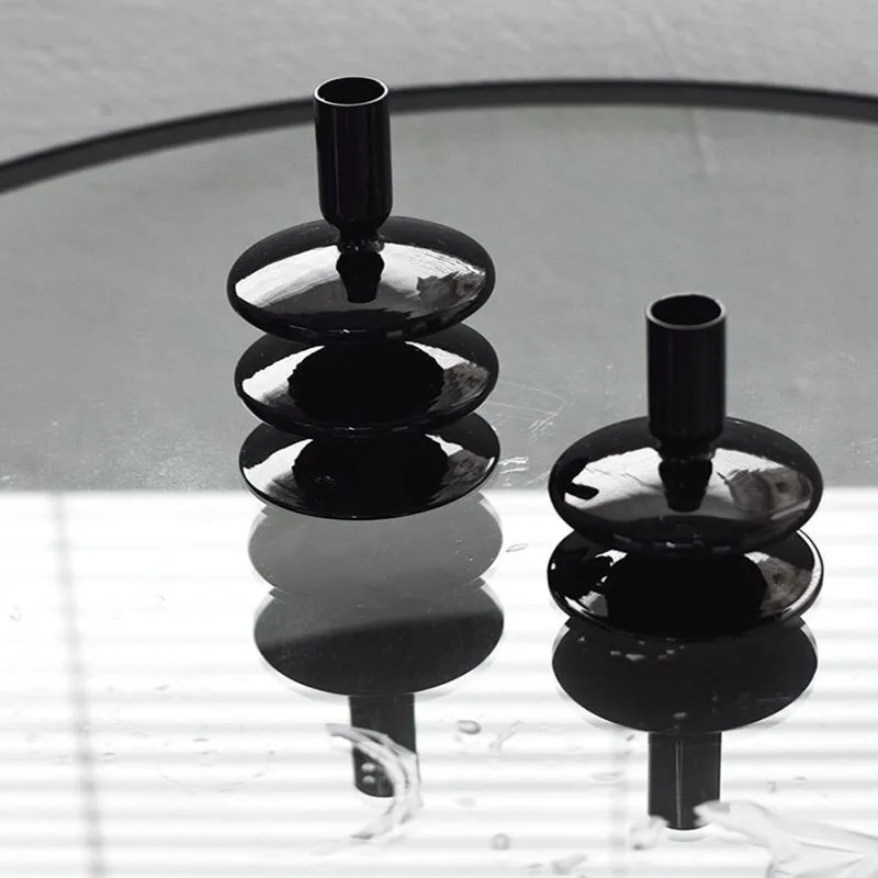 Стеклянные подсвечники домашний декор вазы европейские аксессуары для