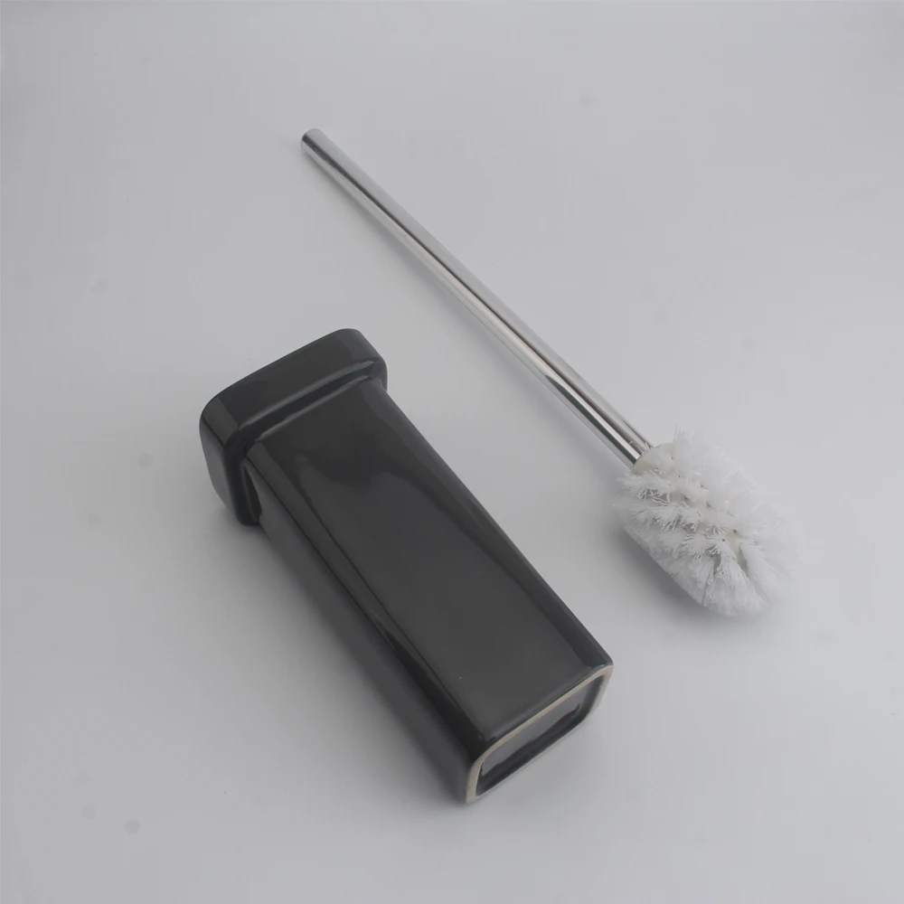 aluminum toilet brush holders bathroom accessories wall mounted ceramic cup holders for brush with aluminum handle clean toilet free global shipping