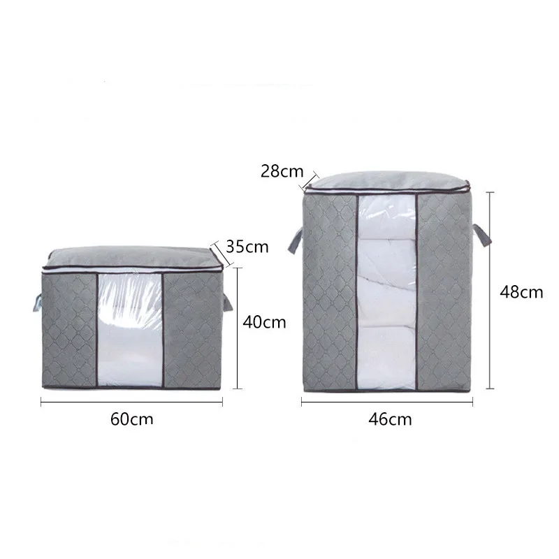 The new bamboo charcoal not wet portable clothes storage bag folding quilt pillow | Дом и сад