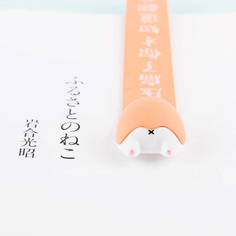 

1 Piece Cartoon Marker Cute Animal Bookmark Hips PVC Material Funny Student School Stationery