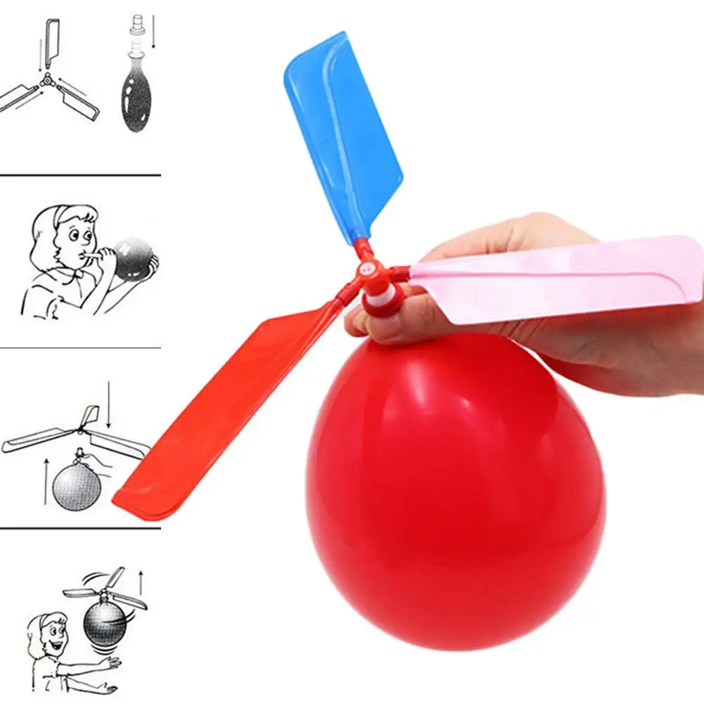 

Kawaii Diy Balloon Helicopter Balloon Handmade Airplane Model Gift Toy