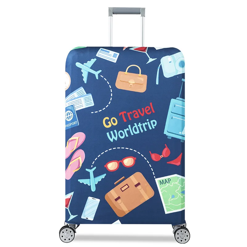 4 Толстые багажные Защитные чехлы для чемоданов, дорожные аксессуары, багаж, эластичный багажный чехол для чемодана 18-32 дюймов - Цвет: 4