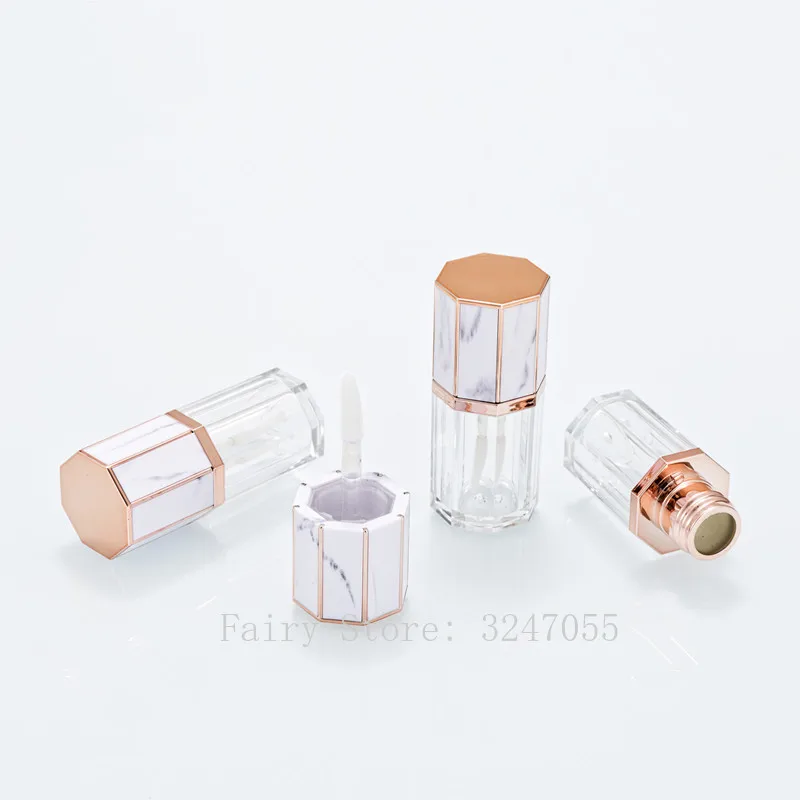 5 мл пустая трубка для блеска губ восьмиугольная прозрачная бутылка Бальзам