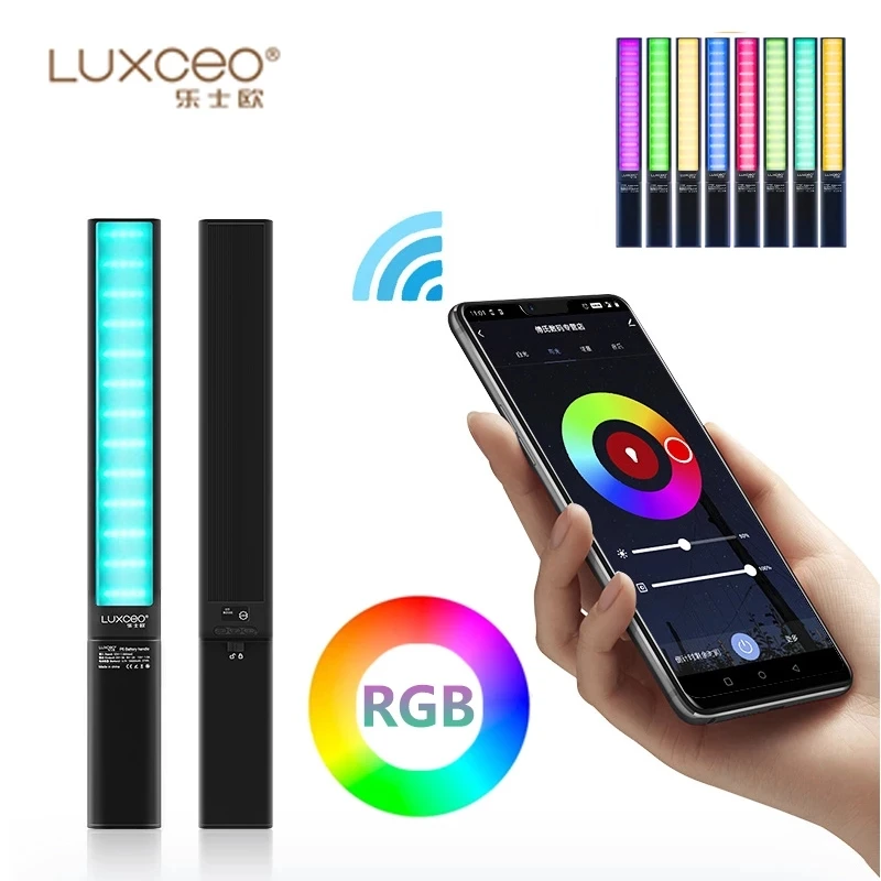 Светодиодная RGB-вспышка для видеосъемки P6, 2500 лм, 6500K-10000 K, RA≥ 95, с перезаряжаемой батареей, мАч, 18 Вт, стусветильник лампа для профессионального фотографа