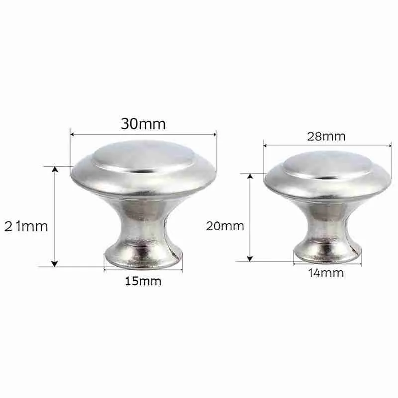 

1pc Round Cabinet Knobs Steel Drawer Knobs Kitchen Cupboard Accessory Pull Hardware Handles Furniture P6V1
