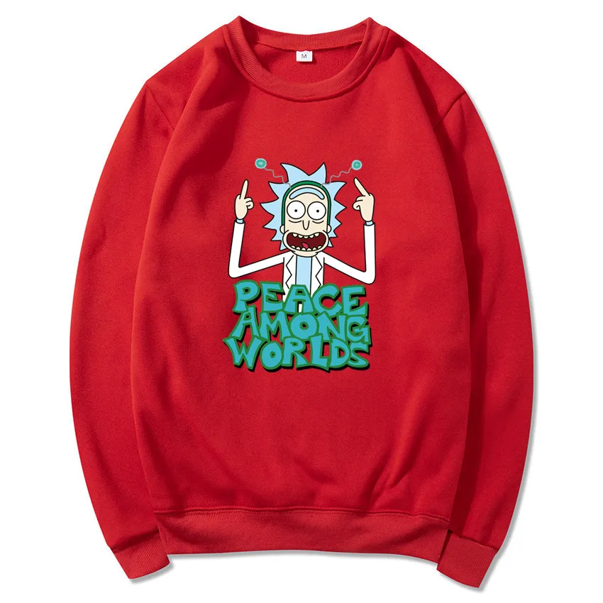 IGGY Новый Рик Морти мужские свитшоты с буквенным принтом Мужские толстовки