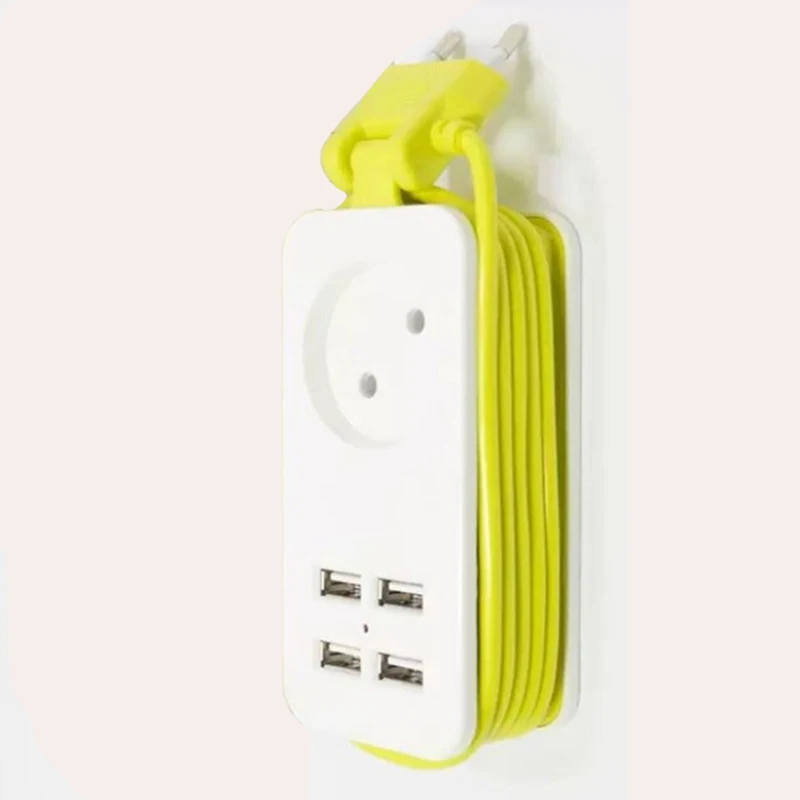 Удлинитель с 4 USB портами и европейской вилкой 1 5 м|Удлинители электрические| |