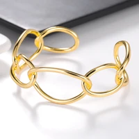 geometric chain female bracelet cuff bangles for women jewelry gifts adjustable noeud armband pulseiras 2021