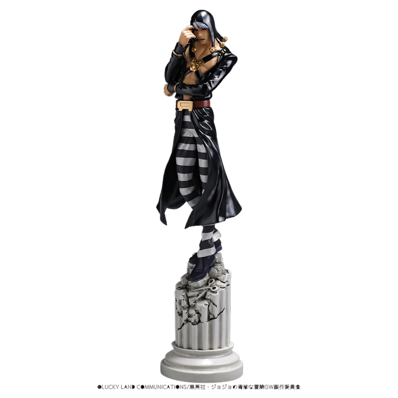 

Фигурка аниме «невероятные приключения Джоджо», ризотто Неро, модель ручной работы, декоративная кукла, 19 см, аниме периферийный персонаж, м...