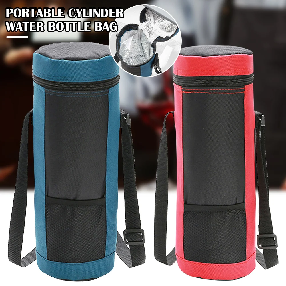 

Water Bottle Carrier Portable Insulated Bottle Cooler Holder Bag with Adjustable Shoulder Strap for Hiking Camping Outdoor Sport