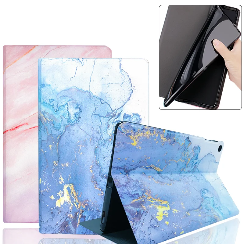 Модный чехол с рисунком для Samsung Galaxy Tab A 10 1 2019 T510 T515 SM тонкий кожаный защитный