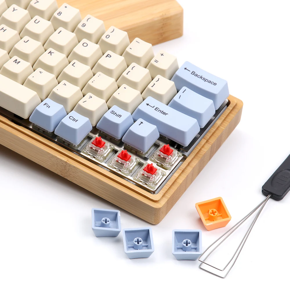 Индивидуальные DIY 64 макет DZ60 PCB Механическая игровая клавиатура бамбуковая
