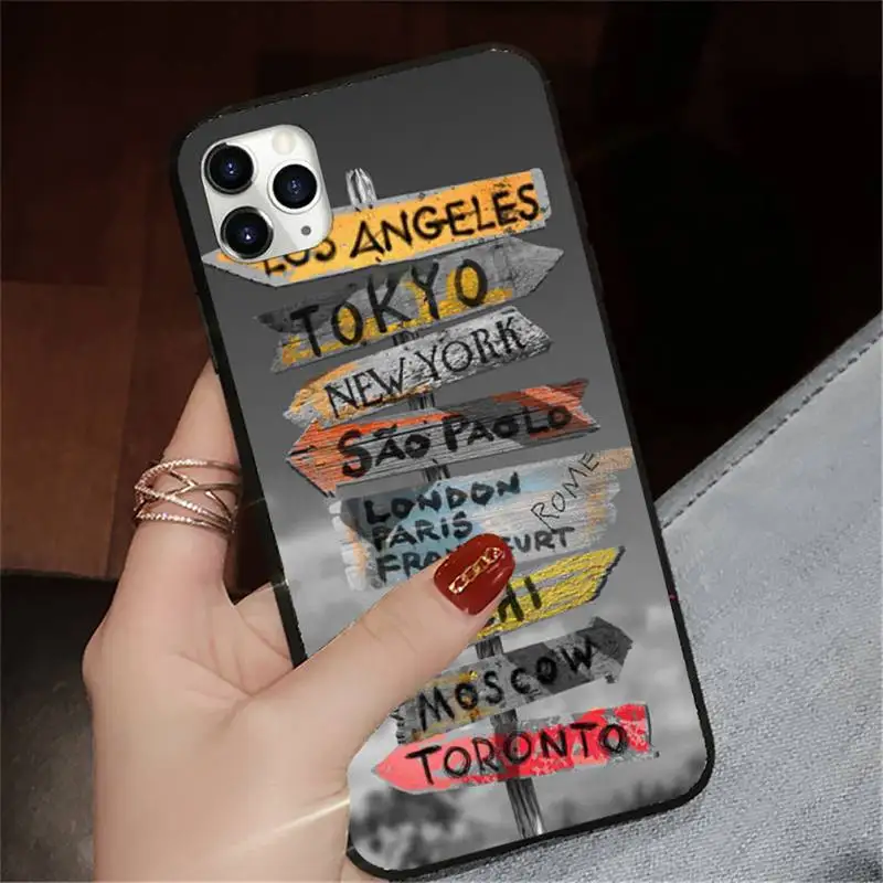 

World Map Travel Phone Cases for iPhone 11 12 pro XS MAX 8 7 6 6S Plus X 5S SE 2020 XR