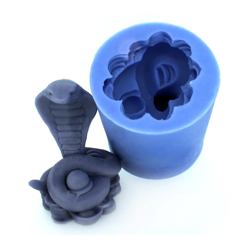 3D силиконовая форма для мыла в виде змеи DIY формы украшения свечей из смолы | Дом и