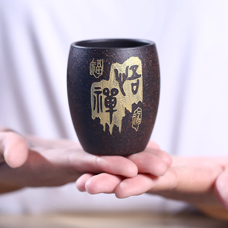 Vintage Tea Cup 120ml Purple Clay Teacup Chinese Kung Fu Set Teaware Master Coffee Mug Creative Cups Teacups Decor Crafts | Дом и сад