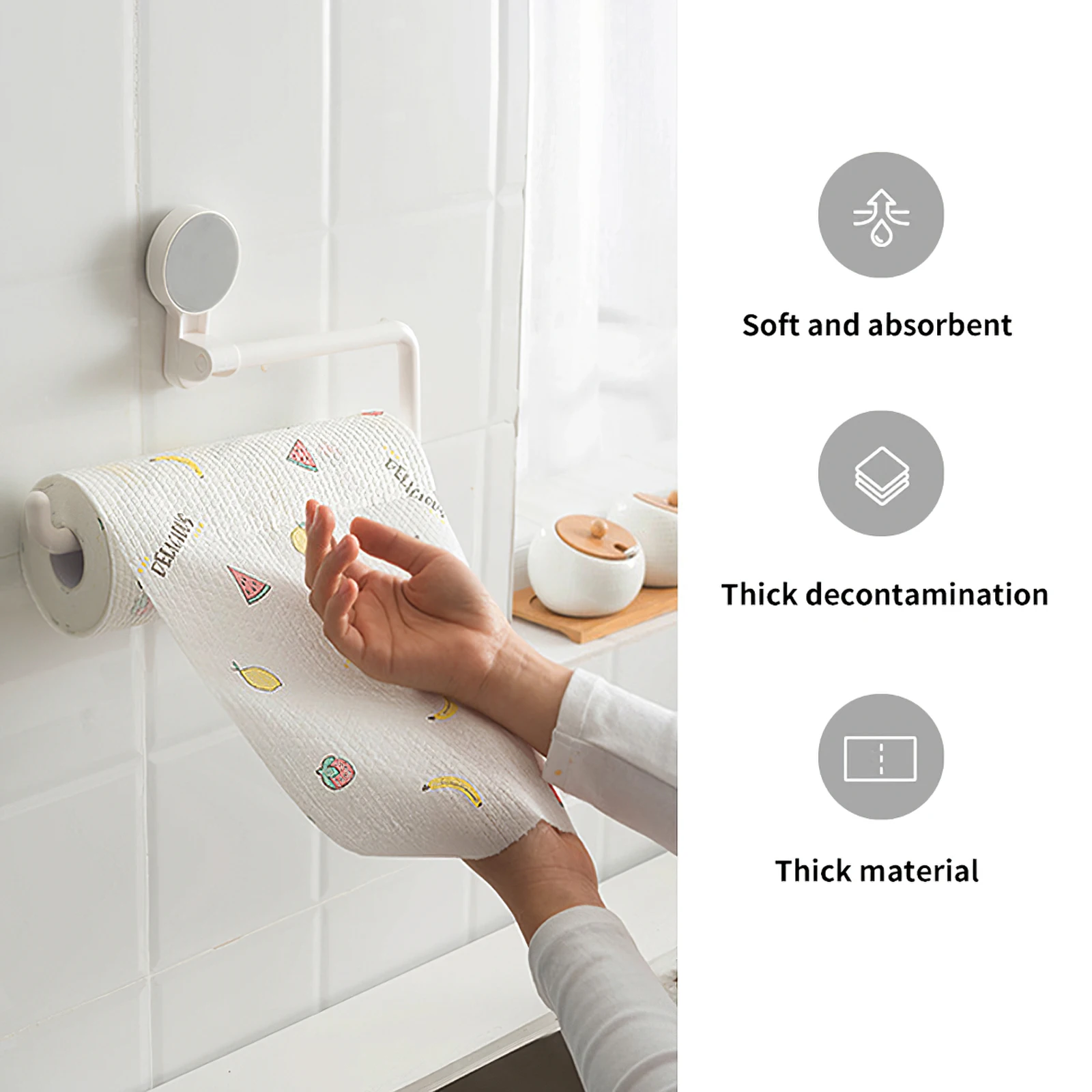 Многоразовое бамбуковое полотенце рулон бумажных полотенец для кухни и посуды